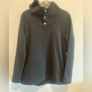 The North Face Knit Stitch Fleece Hoodie Size  L Black Pullover